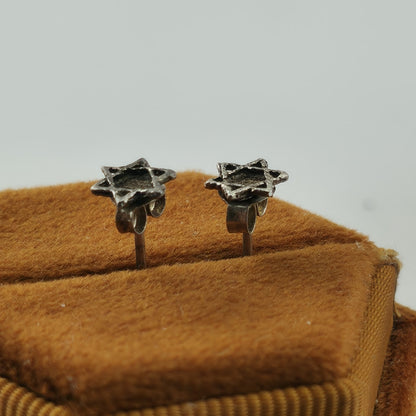Sterling Silver TINY Star of David Studs Posts Stud Earrings!