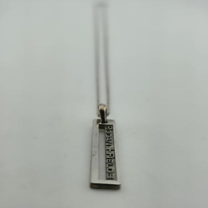 Rodan + Fields Sterling Silver Bar Pendant Necklace 925 16” 3.9g