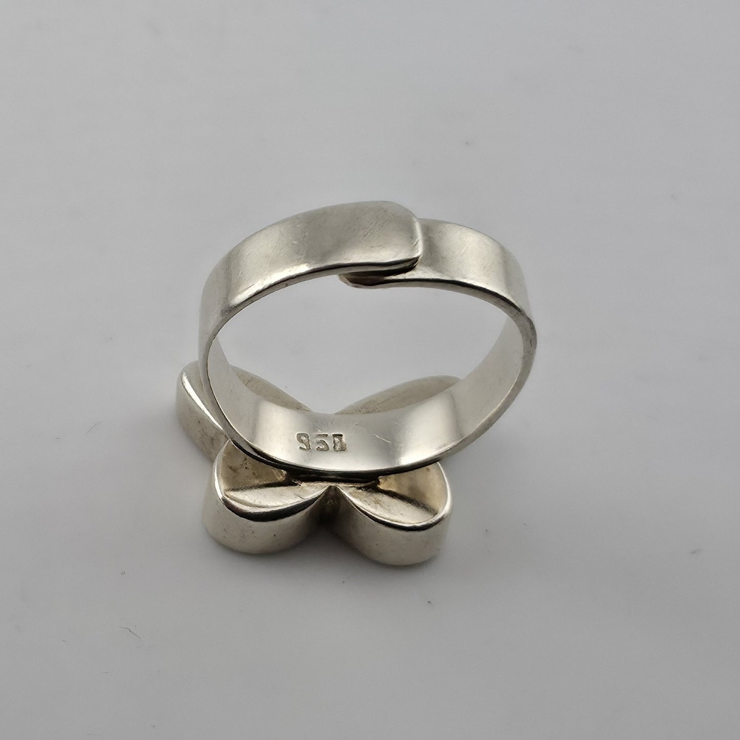 Sterling Silver Butterfly Ring Real Butterfly Wing Inlay Adjustable 925 Statemen