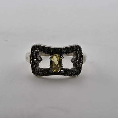 vintage sterling silver gemstone ring