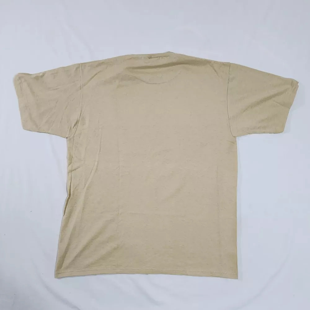 Vintage Jerzees Men XL One of a kind Airbrush Naked Boobs Graphic Tee Brown USA Thrifted