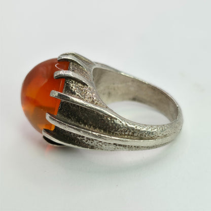 vintage sterling silver gemstone ring