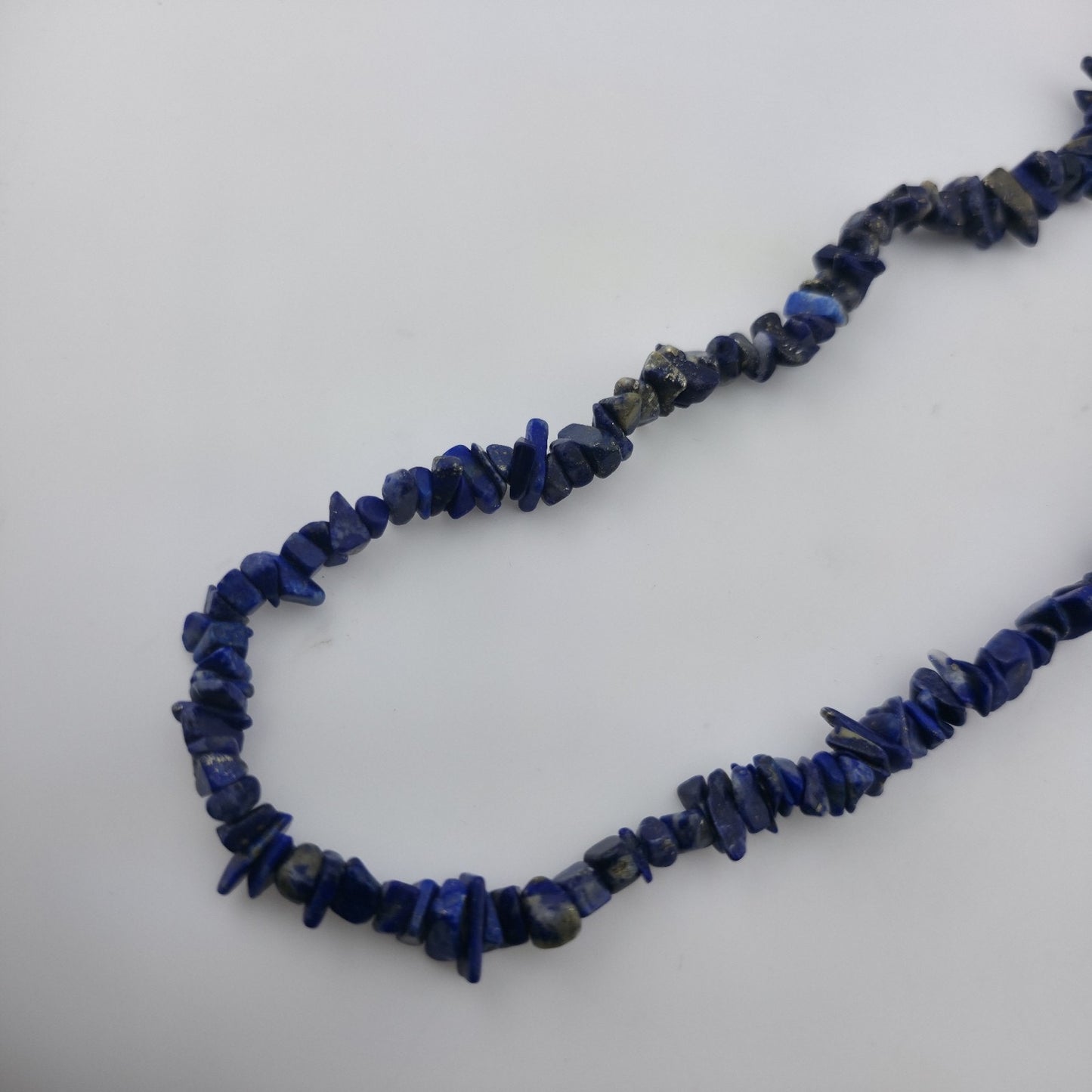 Lapis Lazuli Chip Bead Multi Strand Necklace & Dangle Earrings Set