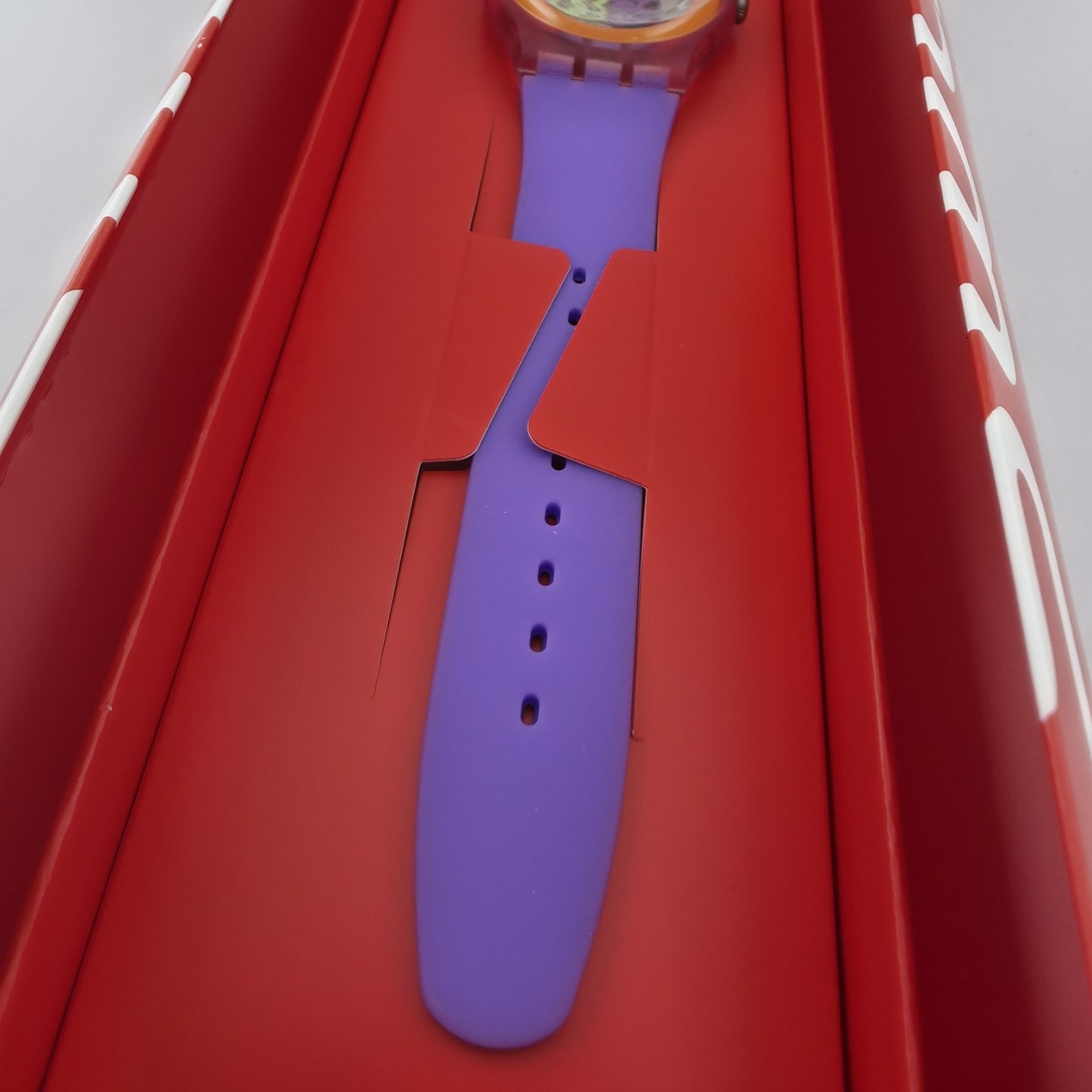 Swatch Dip In Color SUOP103 New Gent Watch Yellow Purple Pink New BoxColorful