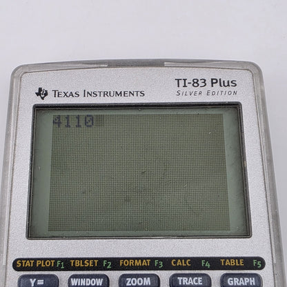 Texas Instruments TI-83 Plus Silver Edition Graphing Calculator Working