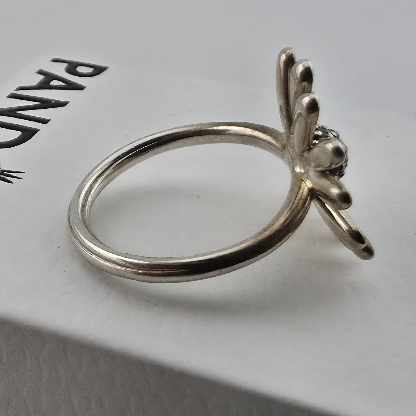 Pandora Sterling Silver Daisy Flower Ring Retired Size 4.75 New 925