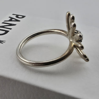 Pandora Sterling Silver Daisy Flower Ring Retired Size 4.75 New 925