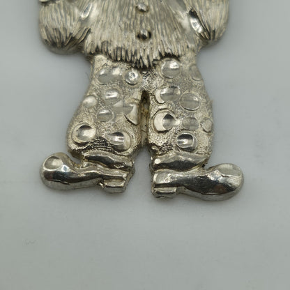 Vintage Sterling Silver 925 Clown Pendant Charm Balloons Jester Circus 4g