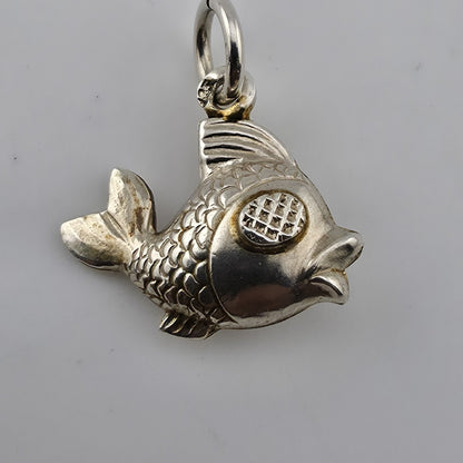 Sterling Silver Koi Fish Charm