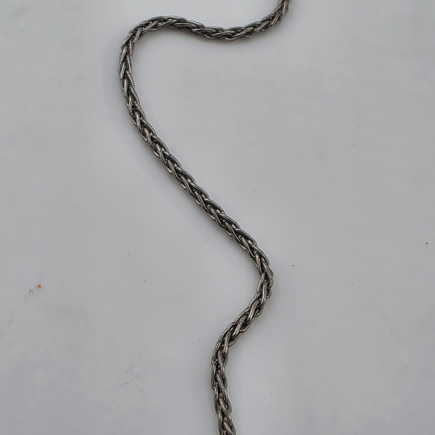 Vintage 925 Sterling Silver Wheat Chain Necklace 16” 5.2g