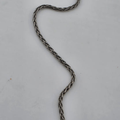 Vintage 925 Sterling Silver Wheat Chain Necklace 16” 5.2g