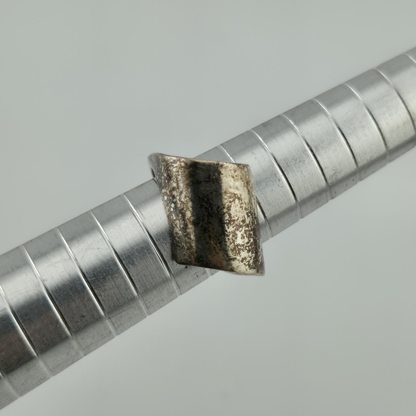 Sterling Silver Ring MCM MODERN contemporary Artisan Organic Minimalist Size 6.7
