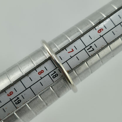 Pandora Cherry Blossom Stackable Ring Pink Enamel Sterling Silver 7.5 Retired