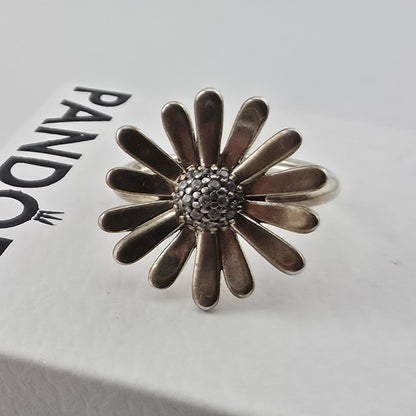 Pandora Sterling Silver Daisy Flower Ring Retired Size 4.75 New 925