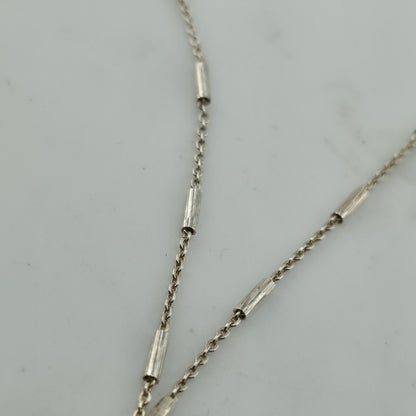 925 Sterling Silver Clover Shamrock Pendant Necklace Dainty Chain 18"