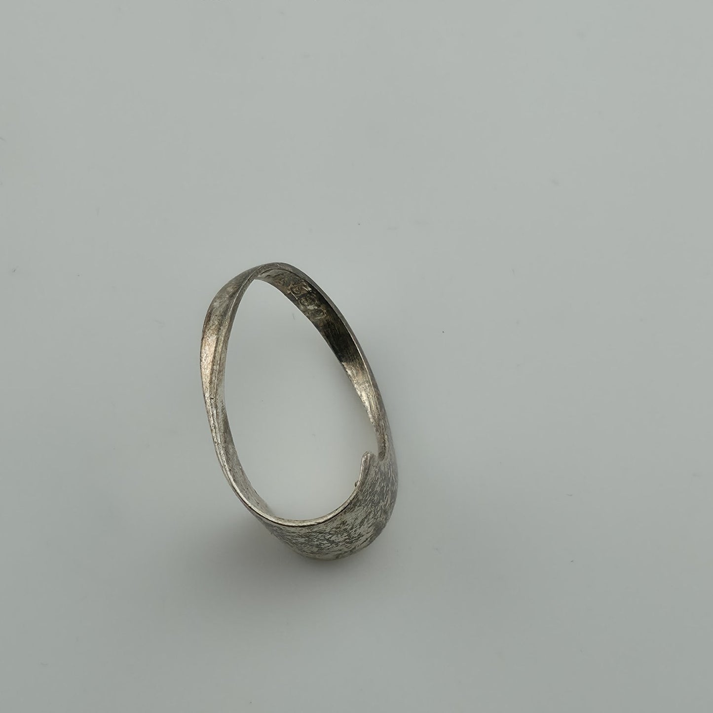 Sterling Silver Ring MCM MODERN contemporary Artisan Organic Minimalist Size 6.7