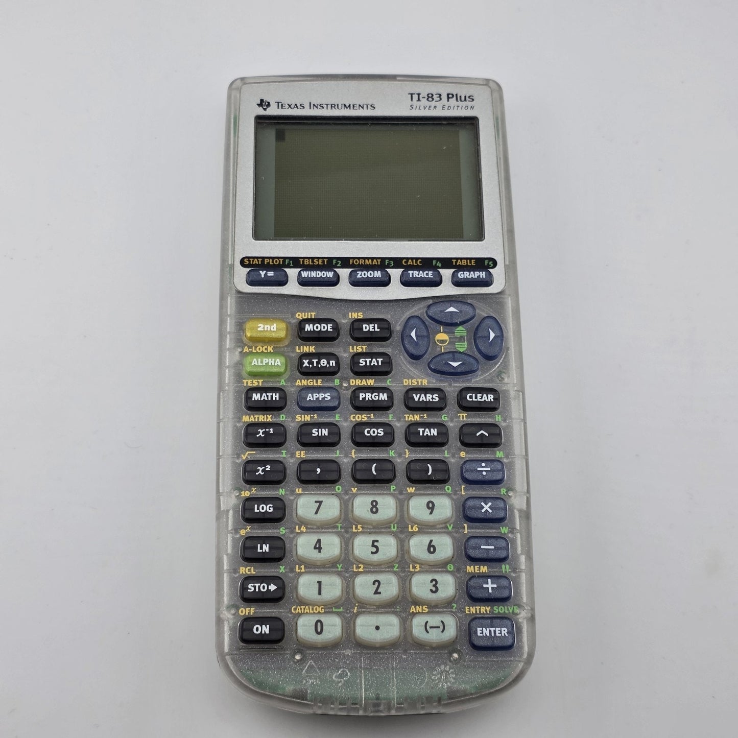 Texas Instruments TI-83 Plus Silver Edition Graphing Calculator Working