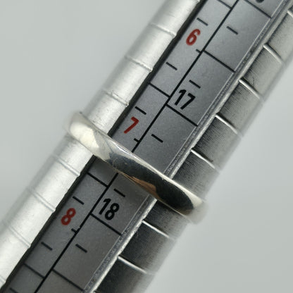 Vintage Baltic Amber Ring 925 Sterling Silver Poland Cognac Honey Sz 7.5