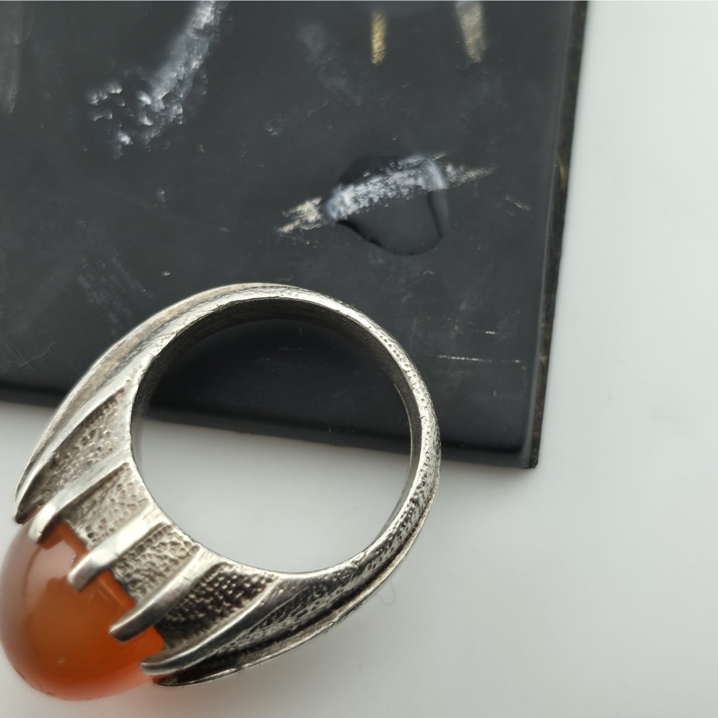 testing sterling silver ring with 18k acid