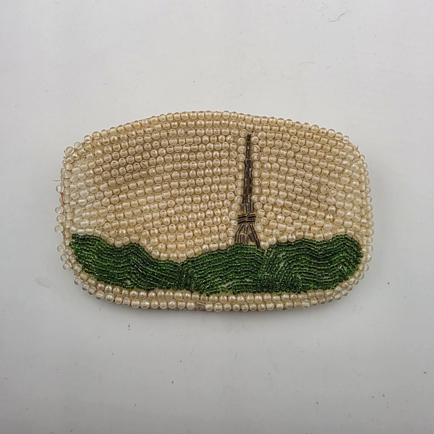 Faux Pearl Beaded Coin Purse vintage