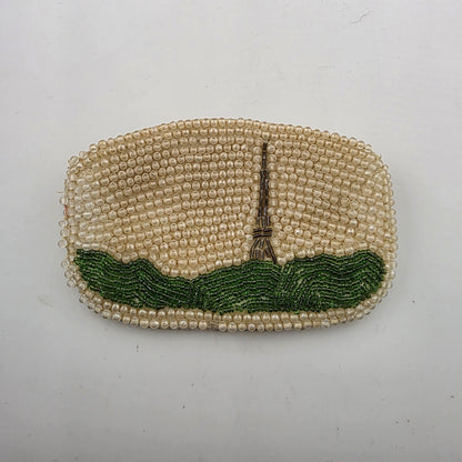 Faux Pearl Beaded Coin Purse vintage
