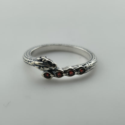 Pandora Game of Thrones Dragon Sparkling Ringcrystal Sterling silver ALE Size 8