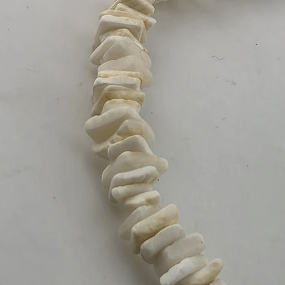 Vintage Puka Shell Vintage Shell Chip Necklace 18” White Beach Boho Surf Choker