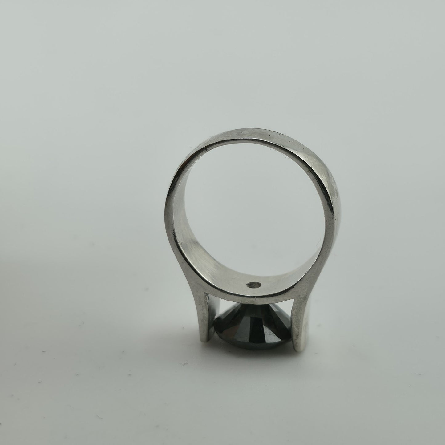 2.5 Ct Black Color Solitaire Moissanite Engagement Ring Sterling Silver Size 7