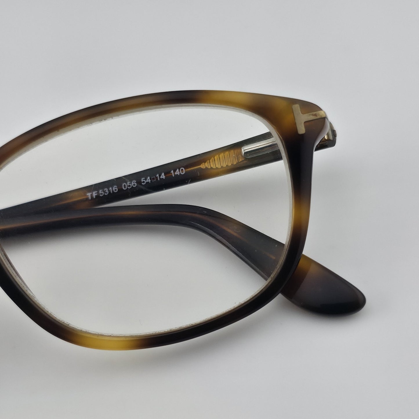 Tom Ford TF5316 056 54-14 Eyeglasses Frames Brown Havana Italy w/ Case Read Desc
