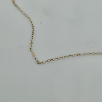 1/20 14K Gold Filled Chain Necklace 16” MSCO Dainty Thin Chain Vintage