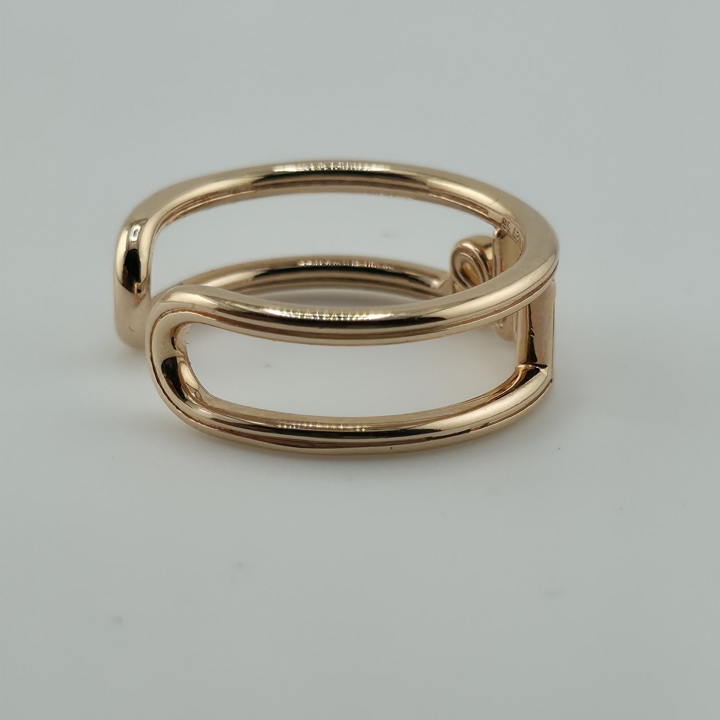 Pandora ME 14K Rose Gold Plated Love Open Band Ring Size 8 Retired ALE New