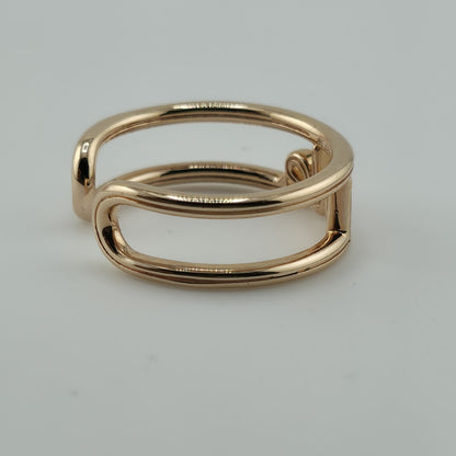 Pandora ME 14K Rose Gold Plated Love Open Band Ring Size 8 Retired ALE New