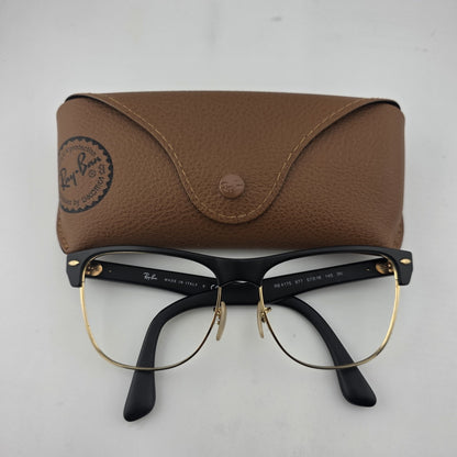 Ray-Ban RB4175 877 Eyeglass Frames Black Gold 57-16 145 Italy w/ Case No Lenses