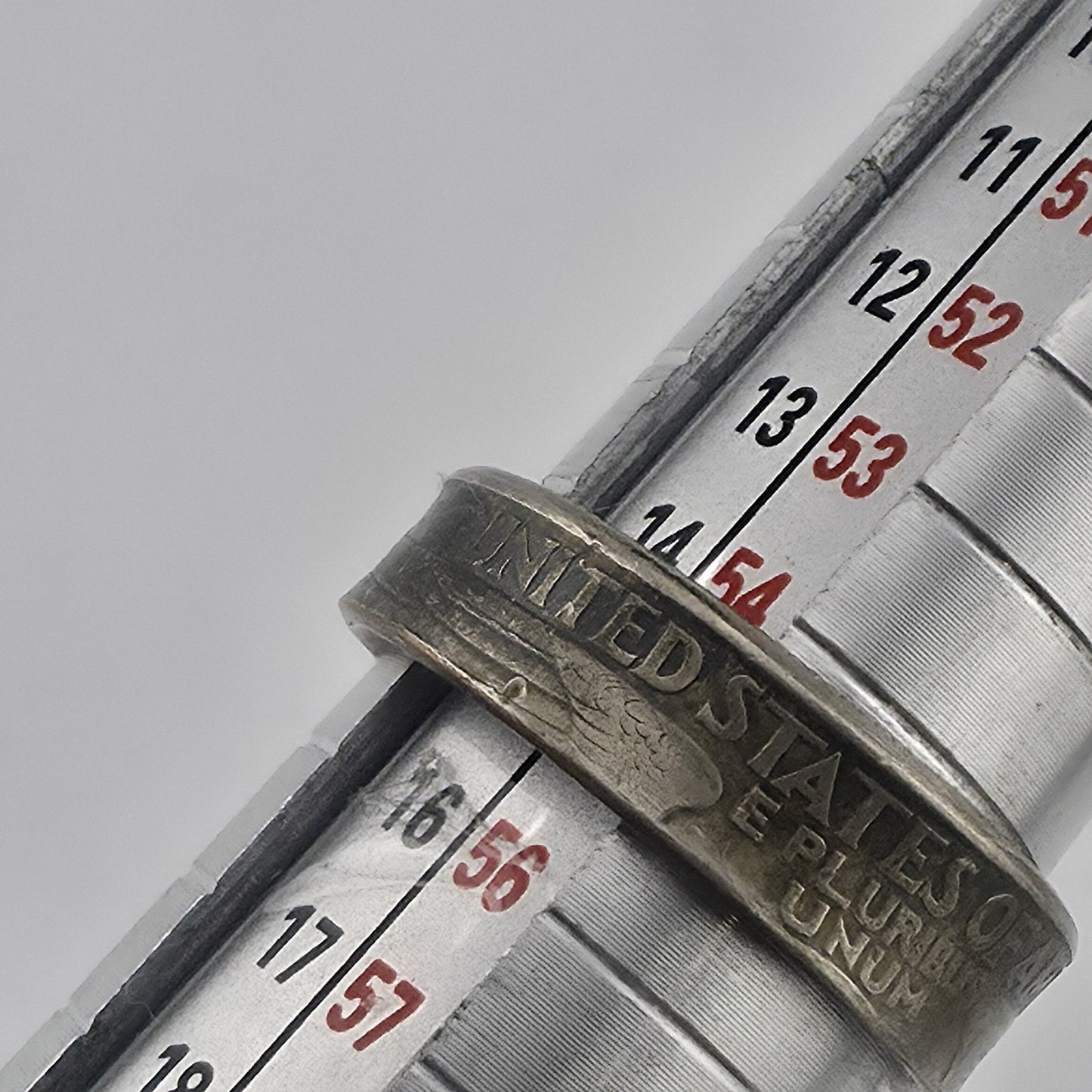 1998 USA Quarter Coin Ring Size 7 Handmade Americana Band Jewelry