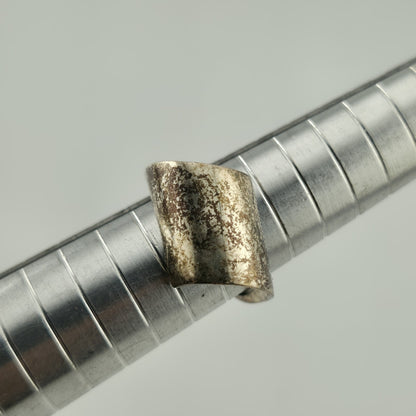 Sterling Silver Ring MCM MODERN contemporary Artisan Organic Minimalist Size 6.7