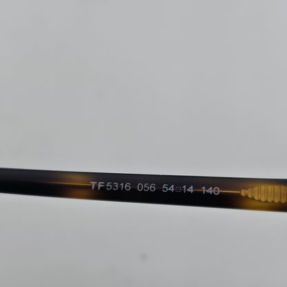 Tom Ford TF5316 056 54-14 Eyeglasses Frames Brown Havana Italy w/ Case Read Desc