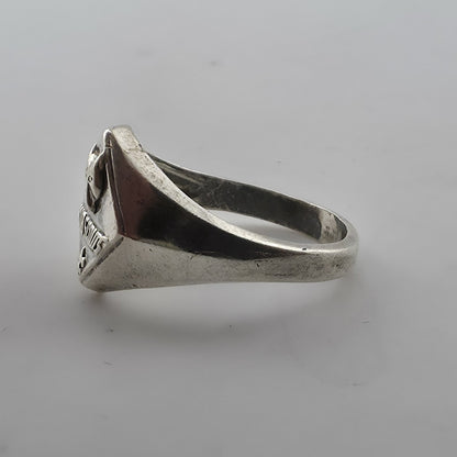 Boy Scouts Sterling Silver Ring Size 7 BSA Wolf Cub Scout Fleur De Lis Jewelry