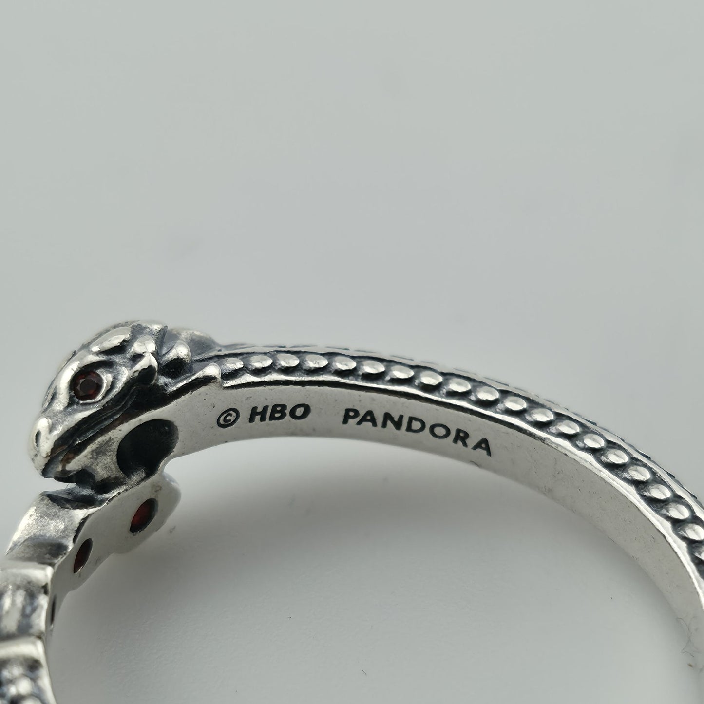 Pandora Game of Thrones Dragon Sparkling Ringcrystal Sterling silver ALE Size 8