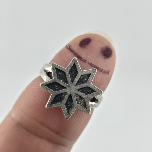 Vintage Mid Century Sterling Silver 8 Point Star Ring 6.25 Bell Trading Post