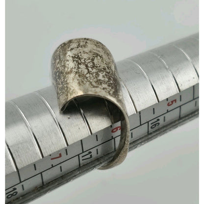 Sterling Silver Ring MCM MODERN contemporary Artisan Organic Minimalist Size 6.7
