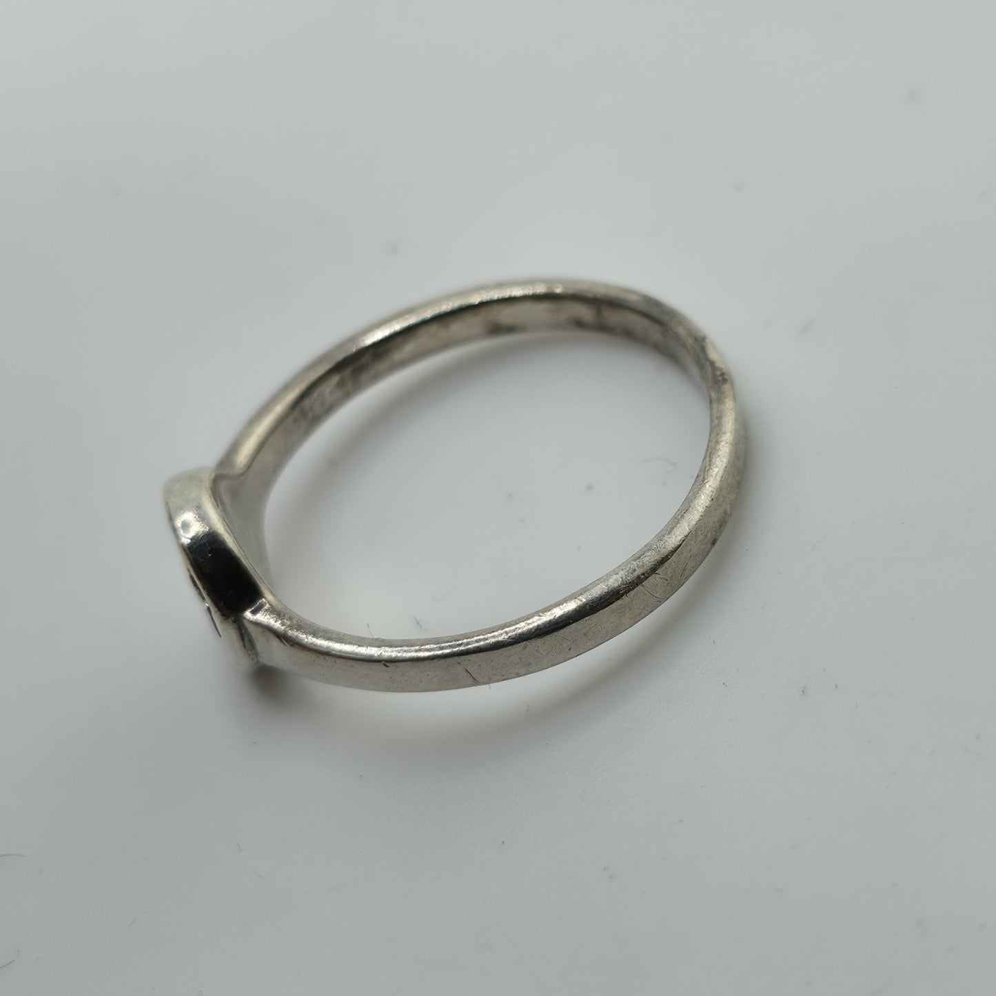 Sterling Silver Cross Ring Size 8.75 925 Dainty Minimalist Religious Band