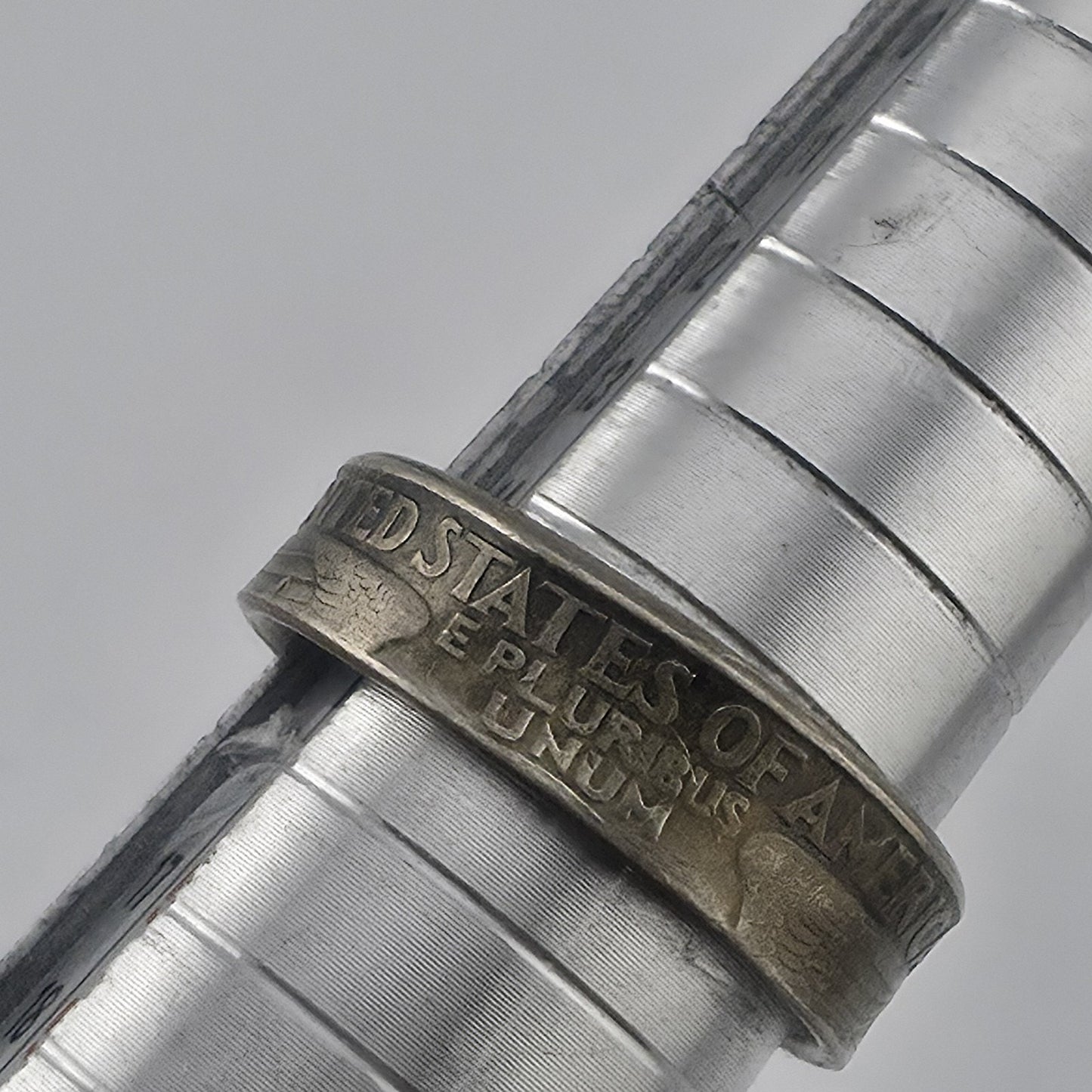 1998 USA Quarter Coin Ring Size 7 Handmade Americana Band Jewelry