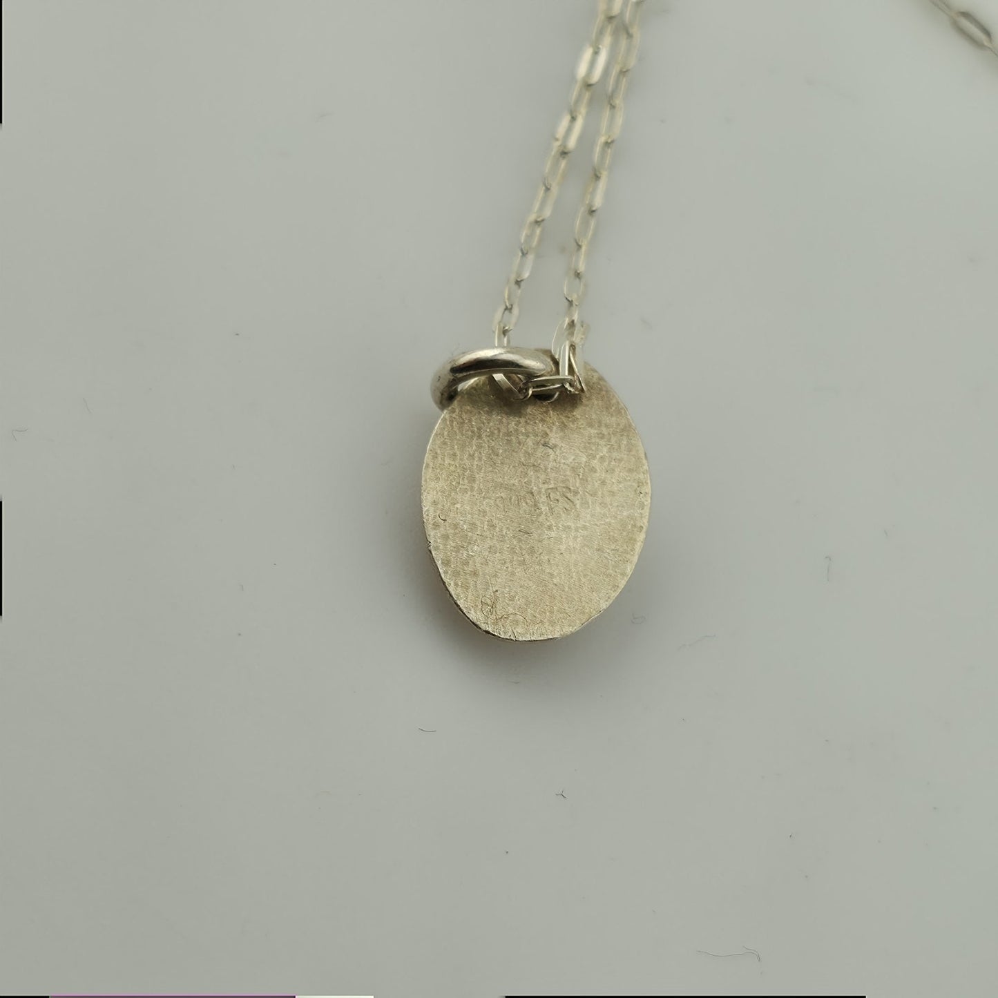 Sterling Silver Abstract Pendant 925 Chain Necklace Modern Minimalist 14"