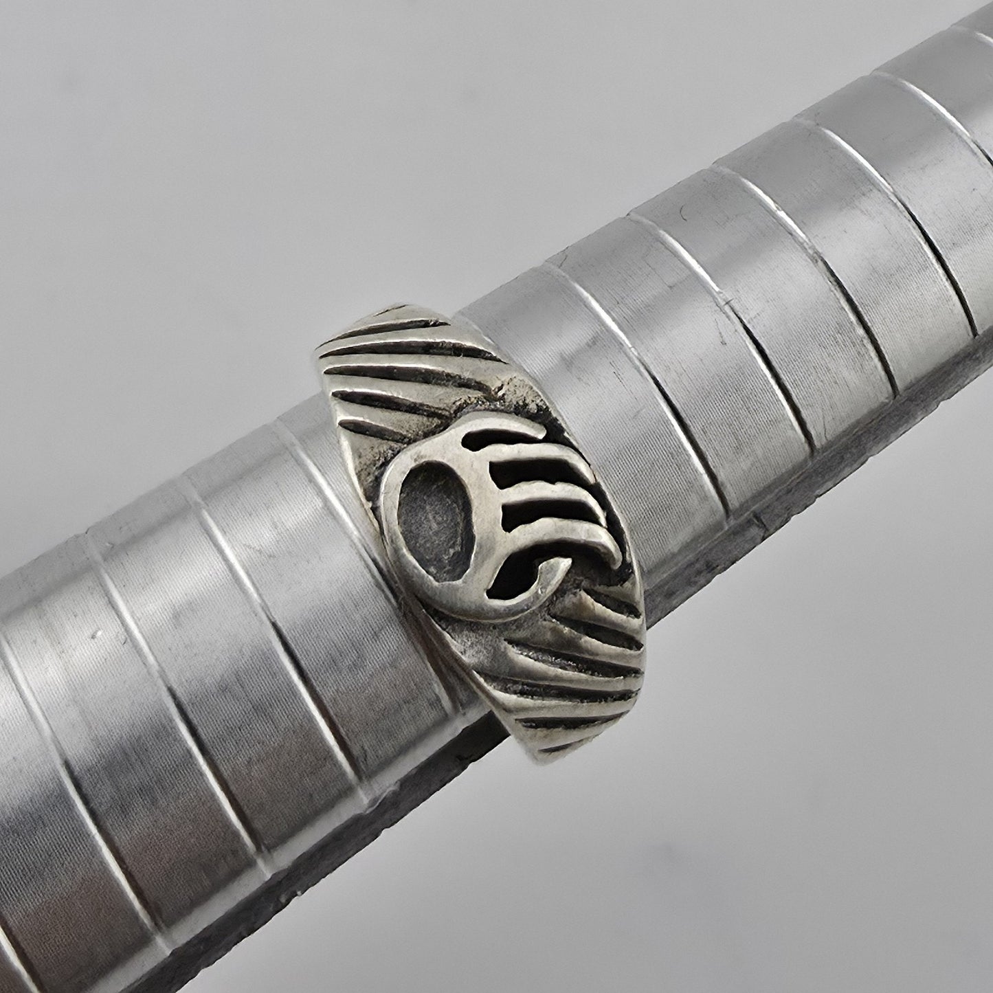 Vintage Sterling Silver Bear Paw Ring 7 Native American Southwestern Mid Centur