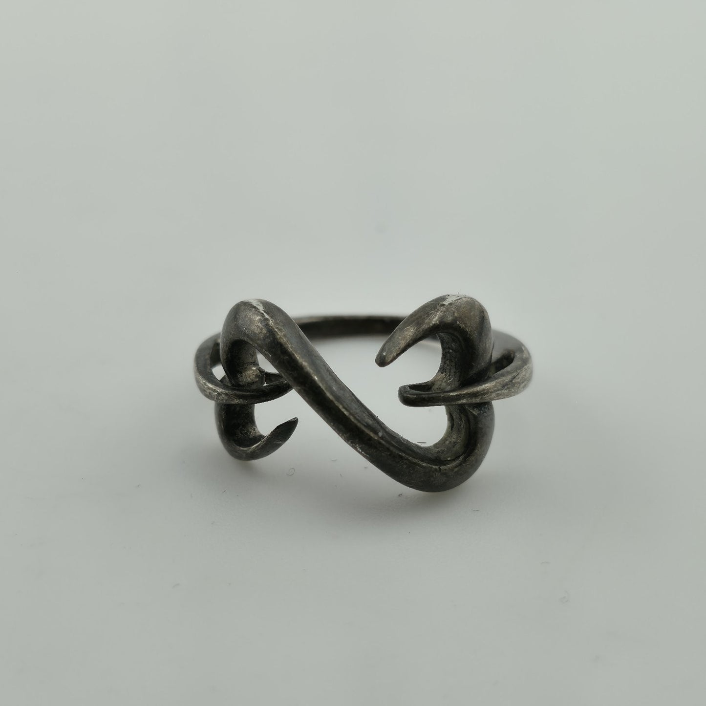 Kay Jewelers Jane Seymour Open Heart Sterling Silver 925 Ring Patina Size 6
