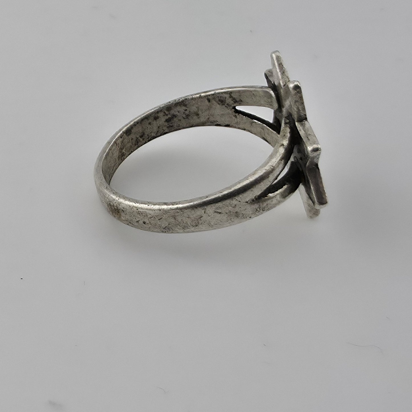 Vintage Mid Century Sterling Silver 8 Point Star Ring 6.25 Bell Trading Post