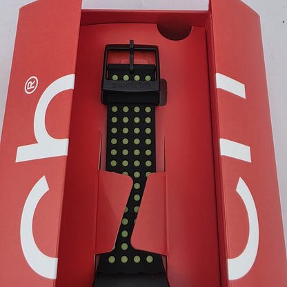 Swatch Punti Gialli Black Silicone Watch Green 3D Dots New In Box