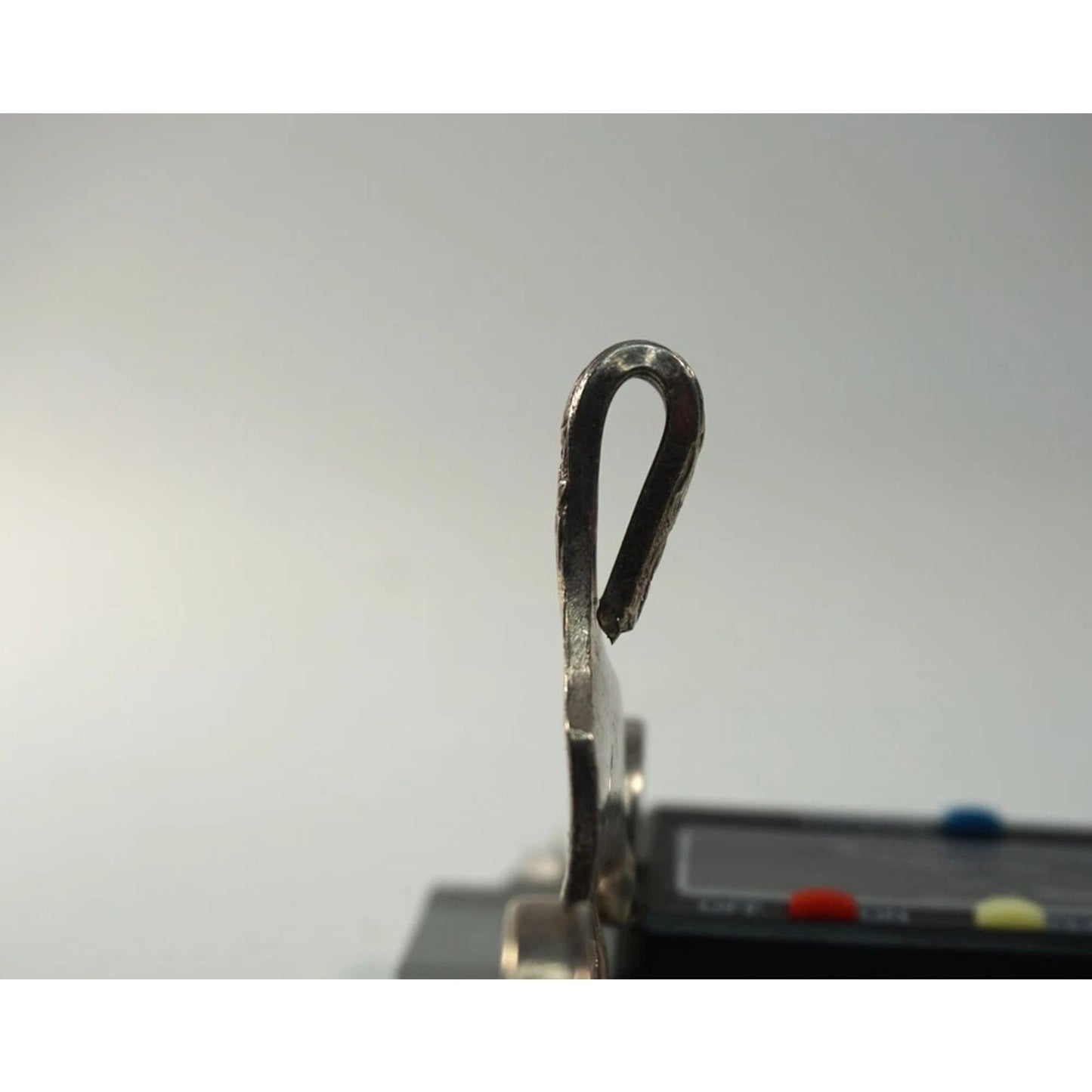 Hand Made Silverware Pendant 925 Sterling Silver Abstract Art 23.5g Vintage Fork