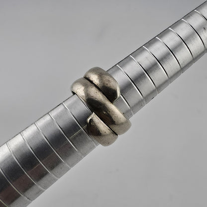 Vintage Mexico 925 Sterling Silver Wrap Ring Size 7 Modernist Coil Band 1m34 Mcm