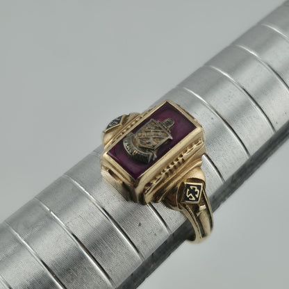 Ferguson 1953 Class Ring 10K Yellow Gold Balfour Size 6.25 Vintage